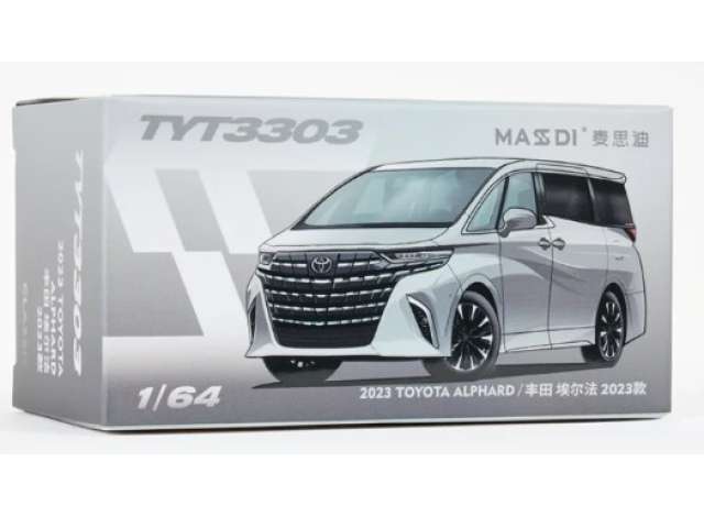 Pre-Order – 2023 Toyota Alphard, silver 1:64 Massdi Model (MAS-TYT3303) – ETA. October 2026