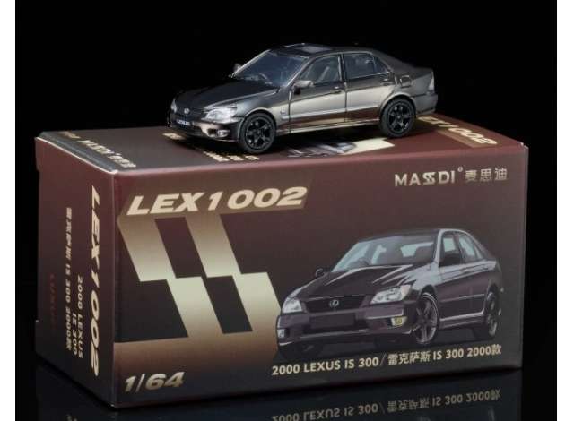 Pre-Order – 2000 Lexus IS300, electroplating gray 1:64 Massdi Model (MAS-LEX1002) – ETA. October 2026