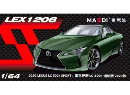 Pre-Order – 2020 Lexus LS 500h, green 1:64 Massdi Model (MAS-LEX1206) – ETA. October 2026