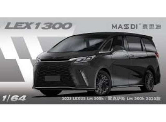 Pre-Order – 2023 Lexus LM 500h, black 1:64 Massdi Model (MAS-LEX1300) – ETA. October 2026