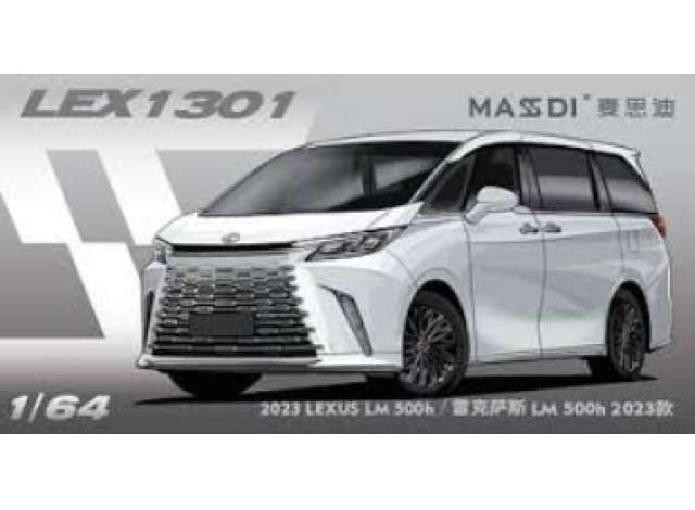 Pre-Order – 2023 Lexus LM 500h, white 1:64 Massdi Model (MAS-LEX1301) – ETA. October 2026