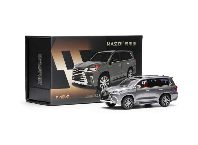 Pre-Order – 2016 Lexus LS LX570, dark grey 1:64 Massdi Model (MAS-LEX2502) – ETA. October 2026