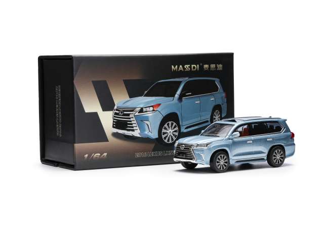 Pre-Order – 2016 Lexus LS LX570, ice blue 1:64 Massdi Model (MAS-LEX2507) – ETA. October 2026