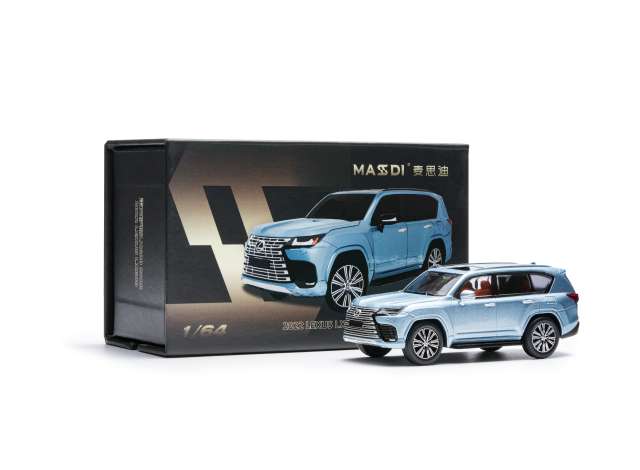 Pre-Order – 2022 Lexus LS LX600, ice blue 1:64 Massdi Model (MAS-LEX2607) – ETA. October 2026