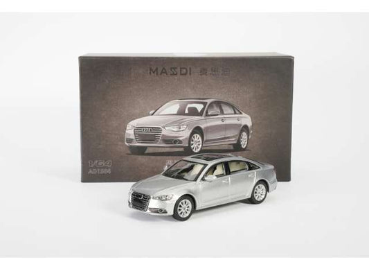 Pre-Order – Audi A6L (C7), silver 1:64 Massdi Model (MAS-AD1504) – ETA. October 2026