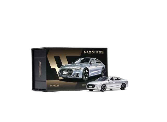 Pre-Order – 2022 Audi A7L, silver 1:64 Massdi Model (MAS-AD2104) – ETA. October 2026