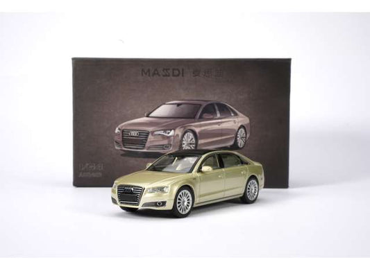 Pre-Order – Audi A8L (D4), gold 1:64 Massdi Model (MAS-AD2403) – ETA. October 2026