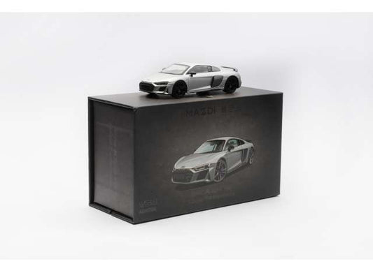 Pre-Order – 2022 Audi R8 V10 Coupe Performance, silver 1:64 Massdi Model (MAS-AD4704) – ETA. October 2026