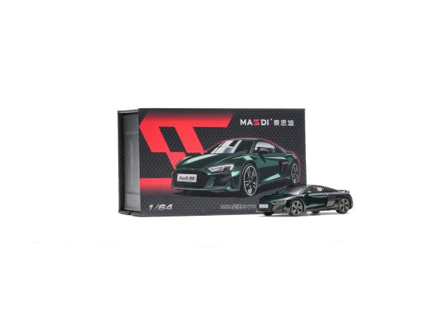 Pre-Order – 2022 Audi R8 V10 Coupe Performance, green 1:64 Massdi Model (MAS-AD4706) – ETA. October 2026