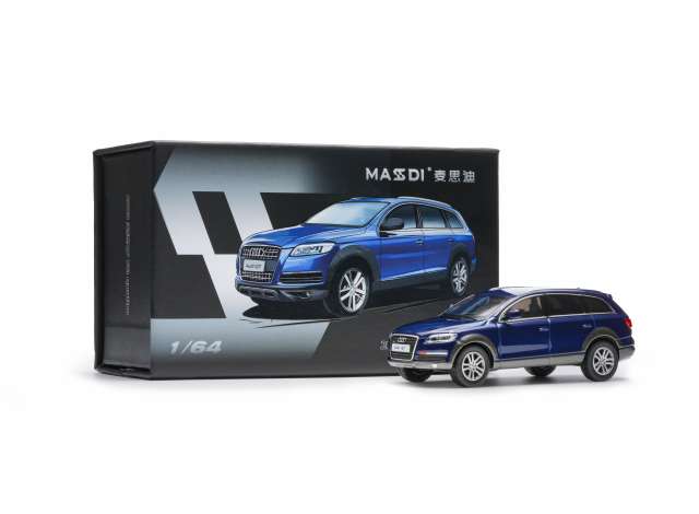 Pre-Order – 2008 Audi Q7 FSI Quattro, silver blue 1:64 Massdi Model (MAS-AD3106) – ETA. October 2026