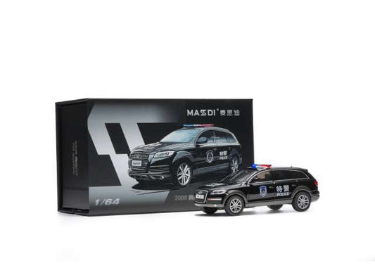 Pre-Order – 2008 Audi Q7 FSI Quattro *SWAT*, black 1:64 Massdi Model (MAS-AD3109) – ETA. October 2026