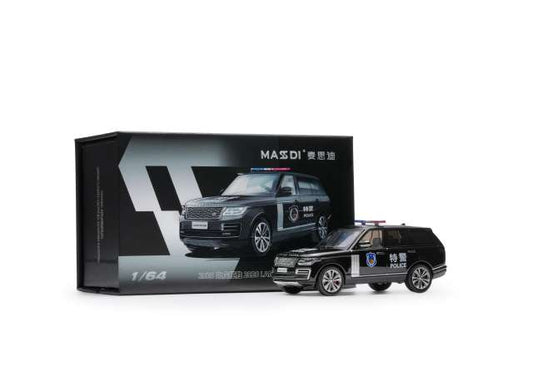 Pre-Order – 2020 Range Rover *SWAT*, black 1:64 Massdi Model (MAS-LR1009) – ETA. October 2026