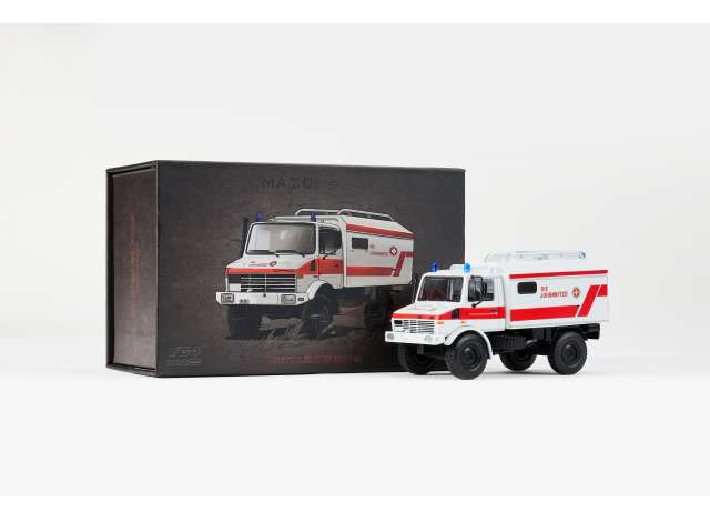 Pre-Order – U1300L St. John Ambulance, white/red 1:64 Massdi Model (MAS-TJ1025) – ETA. October 2026