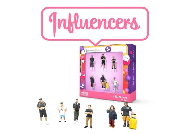 Influencers, various 1:64 American Diorama Model