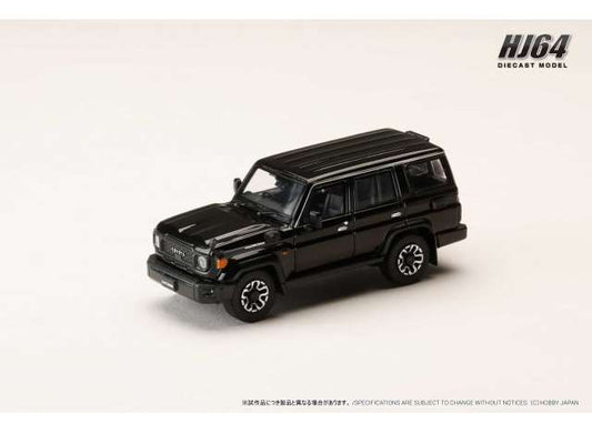 Pre-Order – Toyota Land Cruiser 70 (GDJ76W), attitude black mica 1:64 Hobby Japan Model (HJ641090ABK) – ETA. October/November 2026