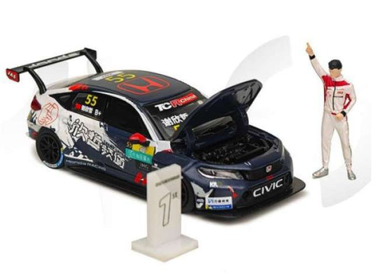 Pre-Order – 2024 Honda Civic Type R FL5 TCR Xie Xinzhe Xinzhe Channel CTCC Ningbo Double Crown with Figure, various 1:64 KILOWorks Model (KLW0032-2) – ETA. October/November 2026