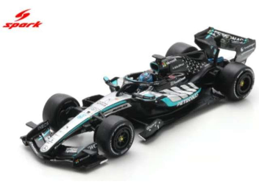 2026 Mercedes-AMG PETRONAS One Team W17 #63 George Russell Winner Australian GP, silver/blue/black 1:64 Spark Model (spa64S140) – ETA.