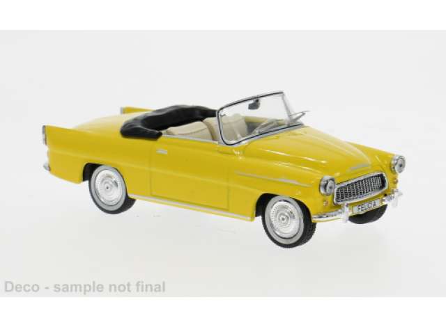 Pre-Order – 1959 Skoda Felicia Cabrio, yellow 1:43 IXO Models Model (ixoCLC647) – ETA. October/November 2026