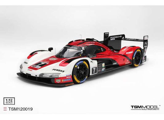 Pre-Order – 2025 Porsche 963 #7 Porsche Penske Motorsport Daytona 24 hrs Winner, white/red 1:12 TrueScale Model (TSM120019) – ETA. October 2026