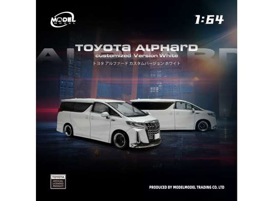 Pre-Order – Toyota Alphard Customized Version, white 1:64 ModelModel Model (MM64-Alphard-002) – ETA. July/August 2026