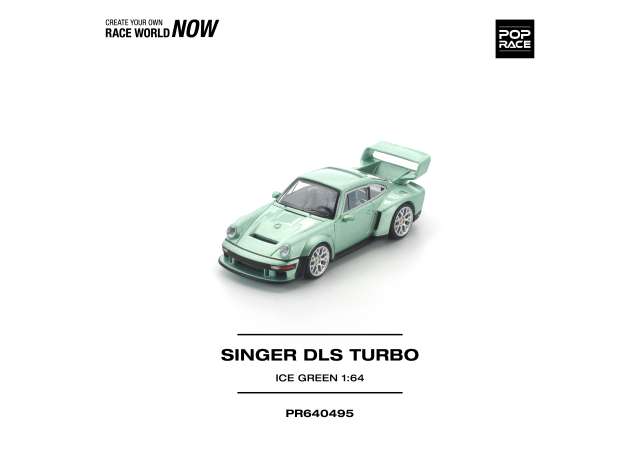 Pre-Order – Singer DLS Turbo, ice green 1:64 Pop Race Limited Model (PR640495) – ETA. October/November 2026
