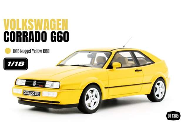 Pre-Order – 1988 Volkswagen Corrado G60 *Resin series*, yellow nugget 1:18 OttOmobile Miniatures Model (OT1385) – ETA. January 2027