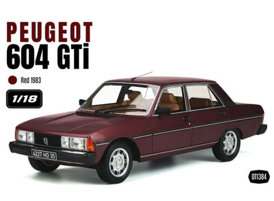 Pre-Order – 1983 Peugeot 604 GTI *Resin series*,red 1:18 OttOmobile Miniatures Model (OT1384) – ETA. January 2027