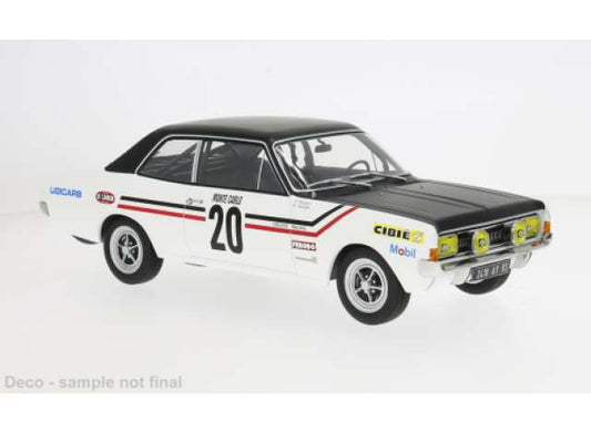 Pre-Order – 1971 Opel Commodore A #20 H.Greder/P.Pagani Rally WM, Rally Monte Carlo, white/black 1:18 MCG Model (MCG18561) – ETA. July/August 2026