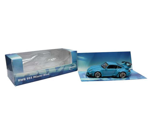 Pre-Order – RWB 930, Miami blue 1:64 ModelModel Model (MM64-RWB993-005) – ETA. July/August 2026