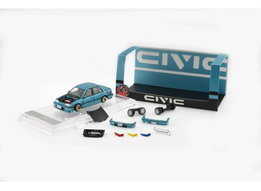Pre-Order – 1991 Honda Civic EF2 (LHD), Custom blue 1:64 BM Creations Model (BM64B0472) – ETA. July/August 2026