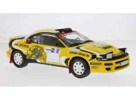 Pre-Order – 2024 Toyota Celica GT 4 Turbo (ST 185) #97 J.M.Latvalla/J.Hanninen Rally Artic Lapland, yellow 1:18 IXO Models Model (ixormc241) – ETA. July/August 2026