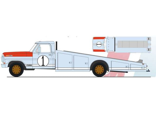 Pre-Order – 1970 Ford F-350 Ramp Truck #2 *60th Anniversary 24 Hours of Le Mans 1966*, blue 1:18 Acme Diecast Model (acme1801422) – ETA. October/November 2026