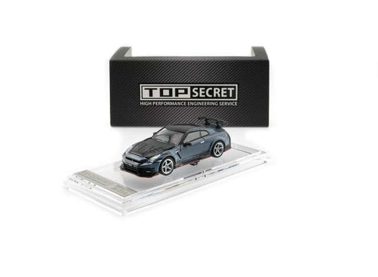 Pre-Order – Top Secret 35 GT-R, grey blue with carbon bonnet *HEC26-Special Edition Hobby Expo China* (LHD) 1:64 BM Creations Model (BM64B0499) – ETA. October/November 2026