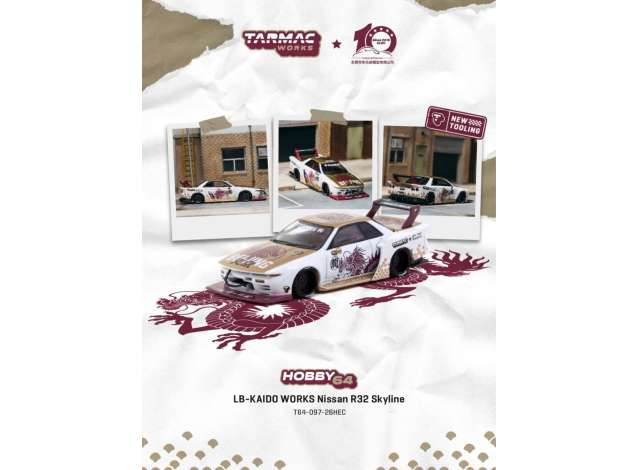 Pre-Order – LB-KAIDO WORKS Nissan R32 Skyline CLDC Special *Hobby Expo China 2026*, various 1:64 Tarmac Model (TC-T64-097-26HEC) – ETA. December 2026