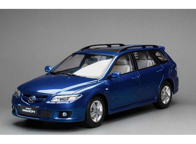Pre-Order – Mazda 6 Wagon, sonic blue metallic 1:18 SunStar Model (sun5882) – ETA. October 2026