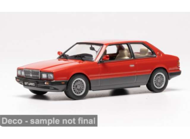 Pre-Order – 1982 Maserati Biturbo, red/black 1:43 IXO Models Model (ixoCLC659) – ETA. July/August 2026