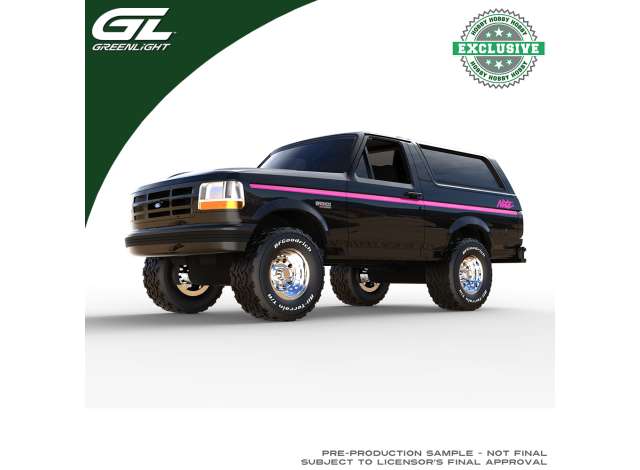 Pre-Order – 1992 Ford Bronco, black nite 1:64 GreenLight Model (gl30625) – ETA. March 2027
