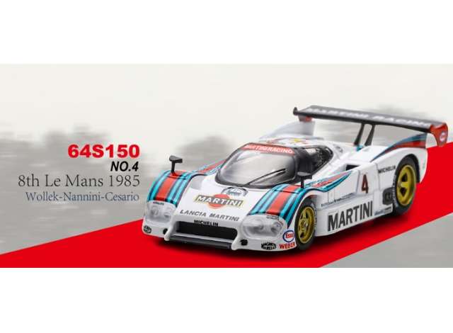 Pre-Order – 1985 Lancia LC2 #4 Wollek/Nannini/Cesario 8th Le Mans, white/blue/red 1:64 Spark Model (spa64S150) – ETA. November 2026