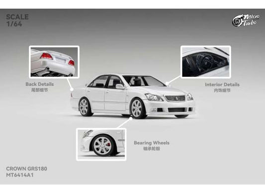 Pre-Order – Custom Crown S184, metallic white 1:64 Microturbo Model (MT6414A1) – ETA. October 2026