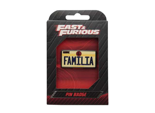 Pre-Order – Fast & Furious Familia License Plate Pin Badge 1:0 Fanattik Model (fanUV-FF04) – ETA. October/November 2026