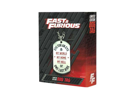 Pre-Order – Fast & Furious Stainless Steel Dog Tag 1:0 Fanattik Model (fanUV-FF06) – ETA. October/November 2026