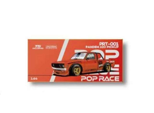 Pre-Order – Datsun Pandem 620 Pick-up Tokyo Station Exclusives Orange Chrome (PRT001) 1:64 Pop Race Model Car (PRT001) Stocks Due Aug / Sept 2026