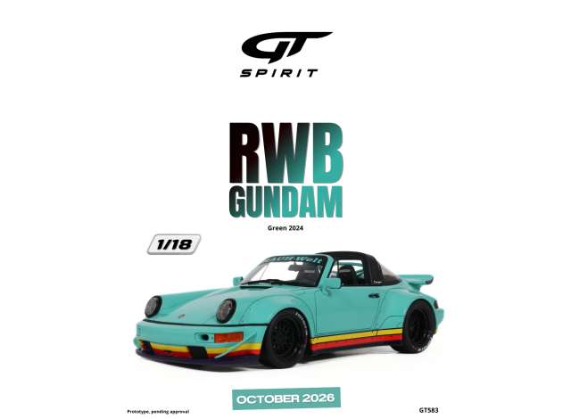 Pre-Order – 2024 RWB Gundam *Resin serie*, green 1:18 GT Spirit Model (GT583) – ETA. January 2027