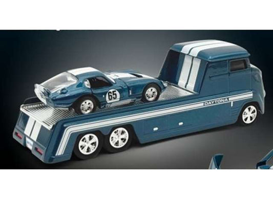 Pre-Order – Shelby Daytona Hauler and #65 Daytona Coupe, blue with white stripes 1:64 Acme Diecast Model (acmeSC64005) – ETA. October/November 2026