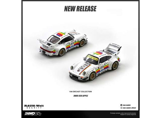 Pre-Order – RWB 930 #89 Apple Livery, various 1:64 Inno Models Model (in64-RWB930-APPLE) – ETA. September 2026