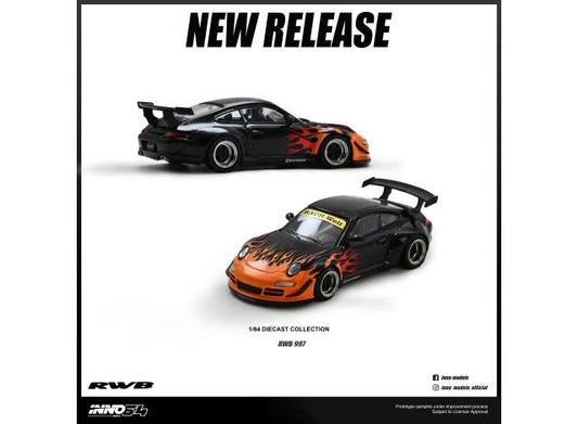 Pre-Order – RWB 997, orange burning flame 1:64 Inno Models Model (in64-RWB997-OBF) – ETA. September 2026