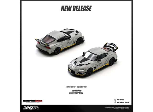 Pre-Order – Toyota Supra A90 *DarwinPRO*, matt grey 1:64 Inno Models Model (in64-A90DP-MGRAY) – ETA. September 2026