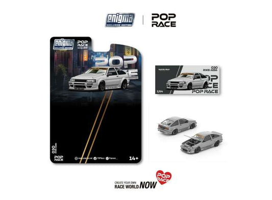 Pre-Order – RWB AE86, matte grey 1:64 Pop Race Limited Model (PRE030) – ETA. October/November 2026