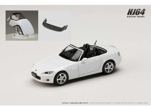 Pre-Order – Honda S2000 AP1, Grandprix white 1:64 Hobby Japan Model (HJ642020AW) – ETA. October/November 2026
