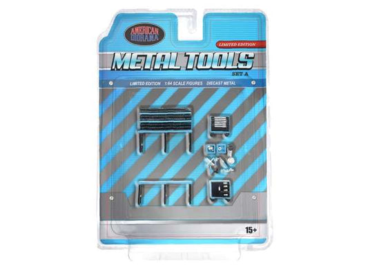 Pre-Order – Metal Tool - Set A, blue 1:64 American Diorama Model (AD-2449) – ETA. October/November 2026